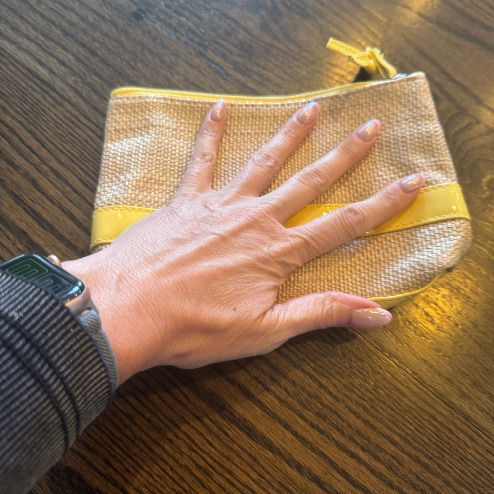 Stylish Yellow and Cream Women's Clutch - Picture 4 of 4